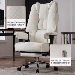 White Office Chair Big & Tall