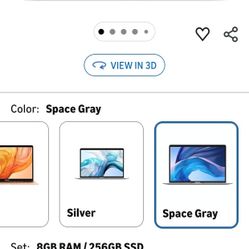 Apple Early 2020 MacBook Air with 1.1GHz Intel Core i3 13-inch 8GB RAM 256GB SSD Storage Space Gray (Renewed)