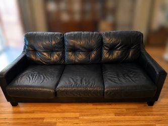 Black Leather Couch