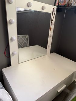 White vanity