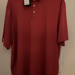RLX Golf Ralph Lauren Men's Stretch Short-Sleeve Polo Shirt RED XL NWT $95
