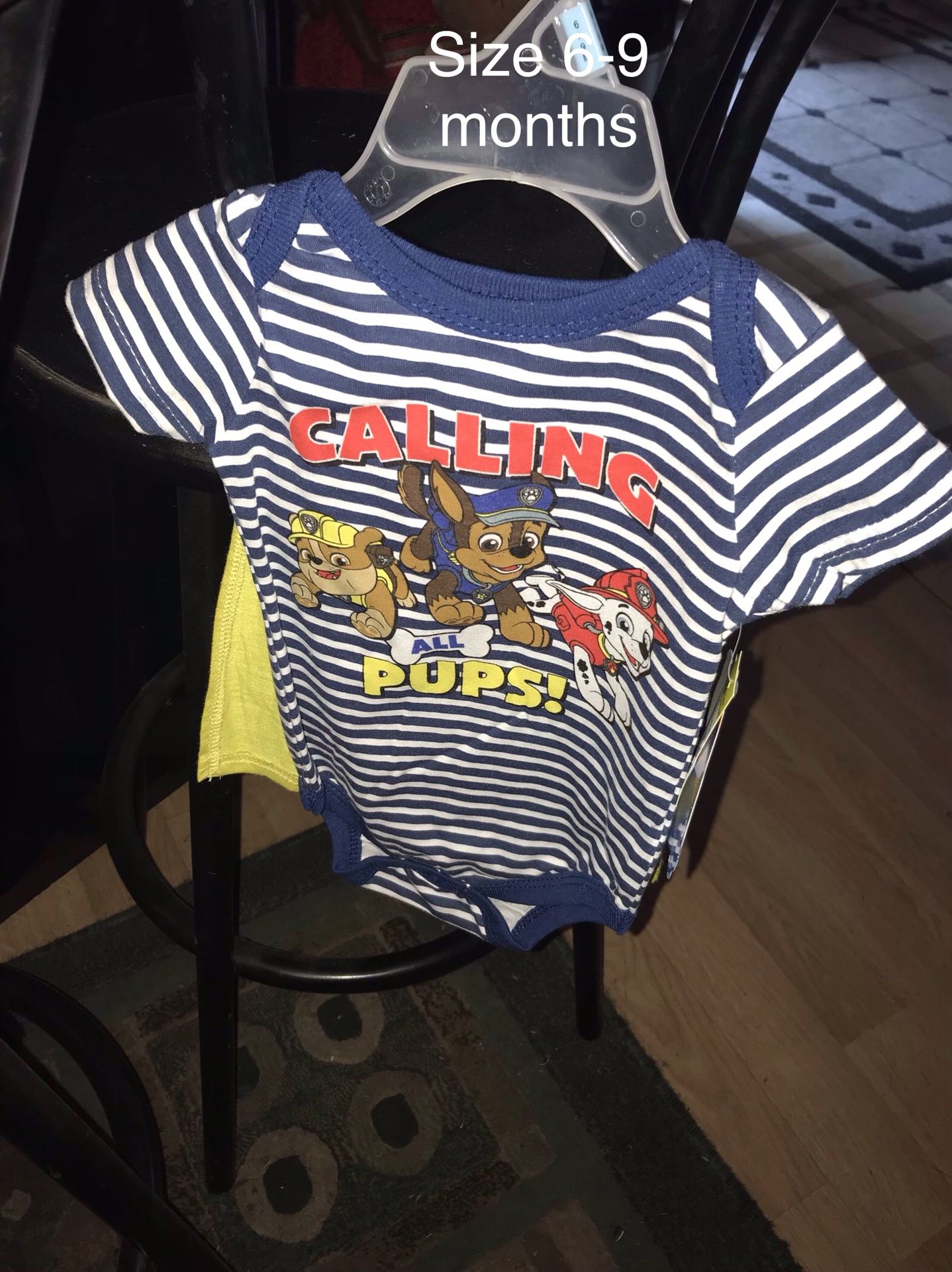 Brand new size 6-9 months paw patrol onesie