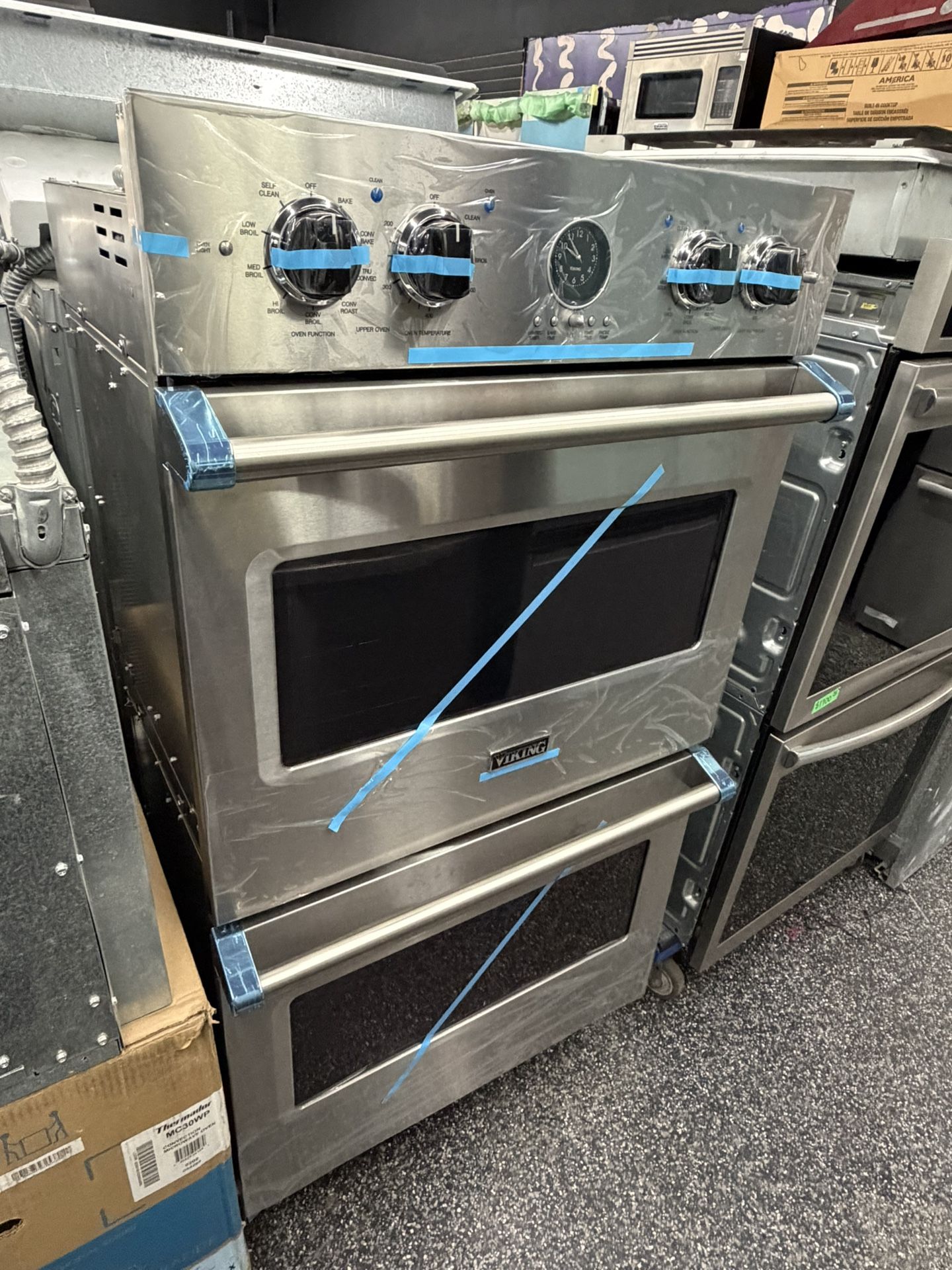 Stainless Steel Viking 5 Premiere Double Oven Electric 30 Inch