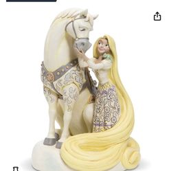 Enesco Disney Traditions by Jim Shore White Woodland Tangled Rapunzel Figurine, 8.78 Inch, Multicolor