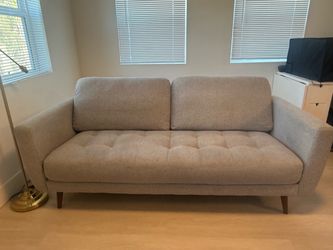 Mid-Century Modern Loveseat Sofa