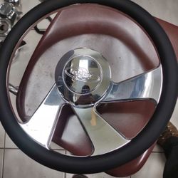 Intro Billet Twisted Rally Steering Wheel Brand New