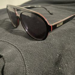 Gucci Grey Pilot Men's Sunglasses