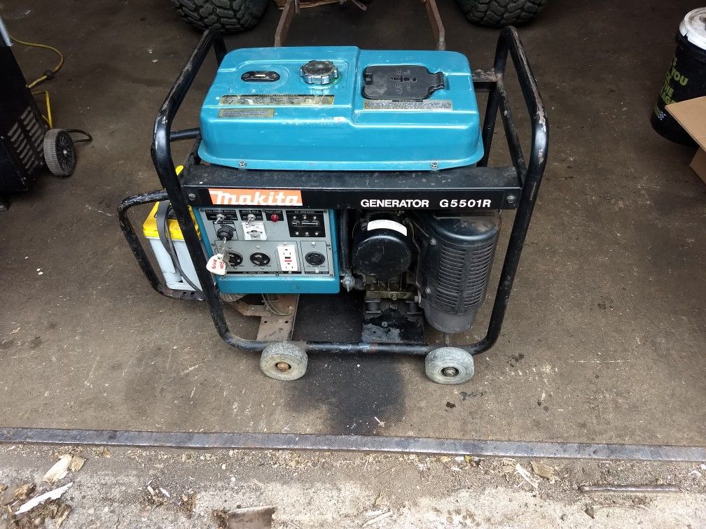 Makita G5501r Generator Electric Start 5500 Watt