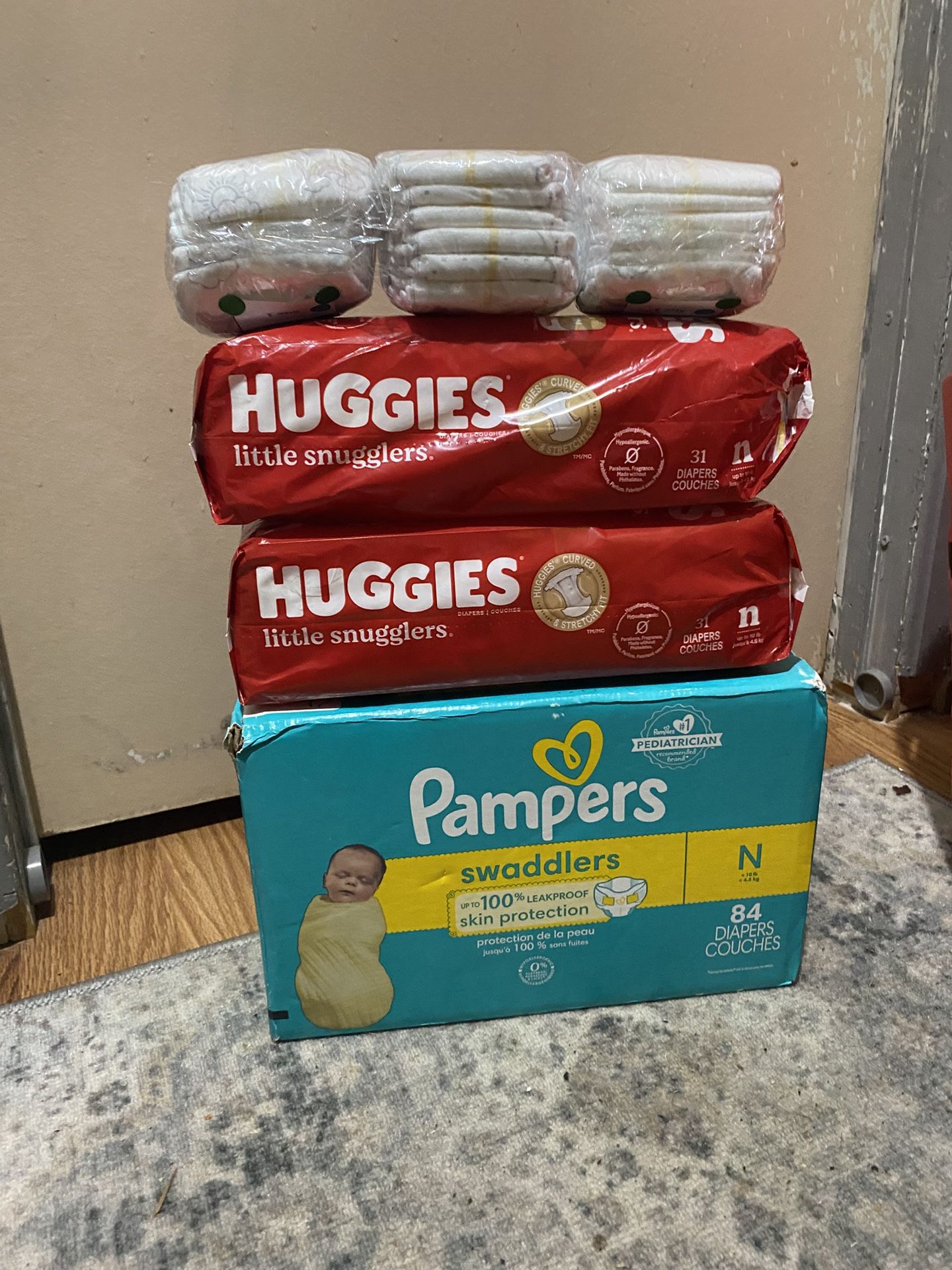 Unopened Newborn Diapers