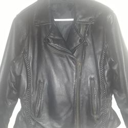 Womens leather jacket with liner