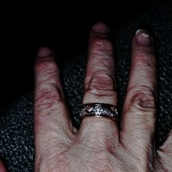 A Ring Of 925 With Gold Size 7 Women's Ring