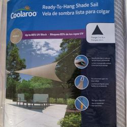 Sun Shade. Triangle. Umbrella. Patio. Yard. Pool. Picnic. 