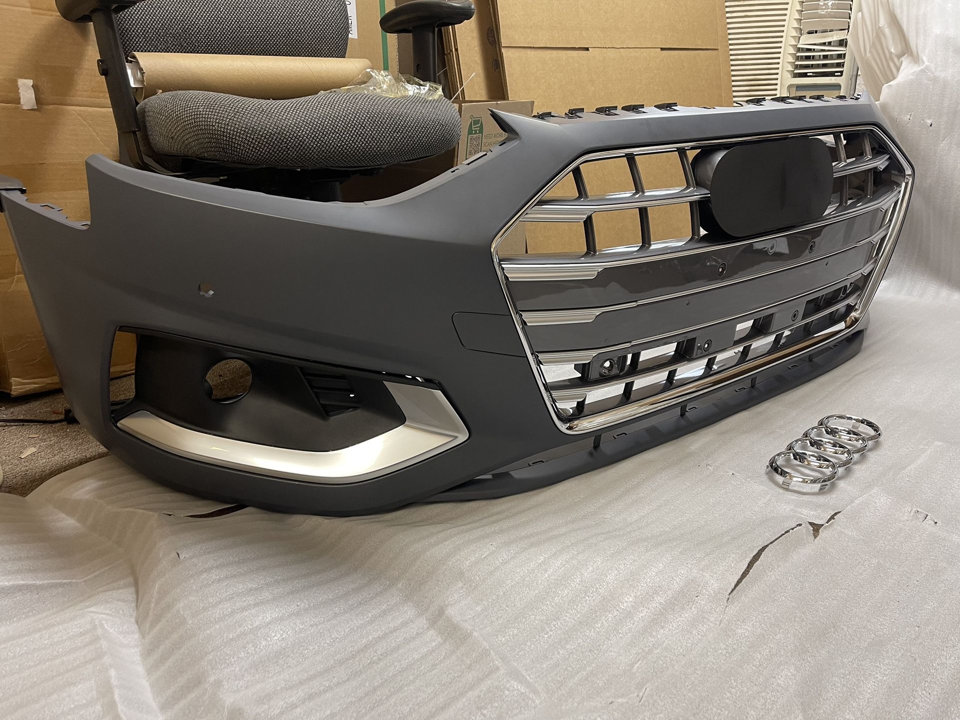 2020 2021 2022 A4 Front Bumper Set 