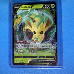 Leafeon V 007/203 Evolving Skies NM Full Art Ultra Rare Pokemon Card