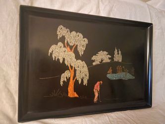Vintage Couroc of Monterey, Ca. Serving Tray
