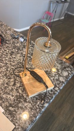 Candle Warmer Lamp with Glass Shade
