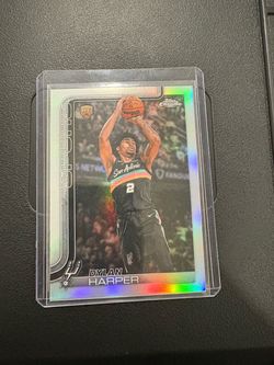 Tops chrome Dylan Harper rookie refractor
