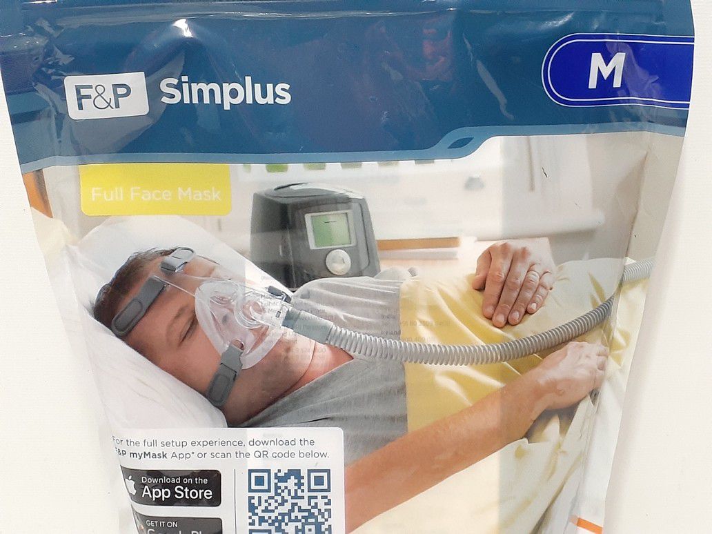 F&P Simplus Full Face Mask Medium. New Sealed