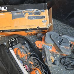 Ridgid 6.5 Amp Corded 3 in.W x 18 in.L Heavy-Duty Variable Speed Belt Sander with AIRGUARD Technology