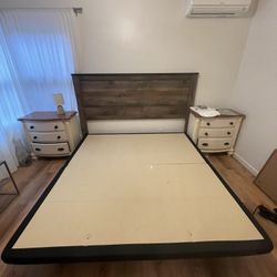 King size Bed And frame 