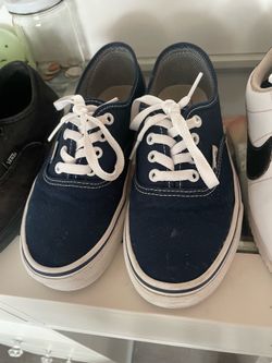 Vans blue shoes