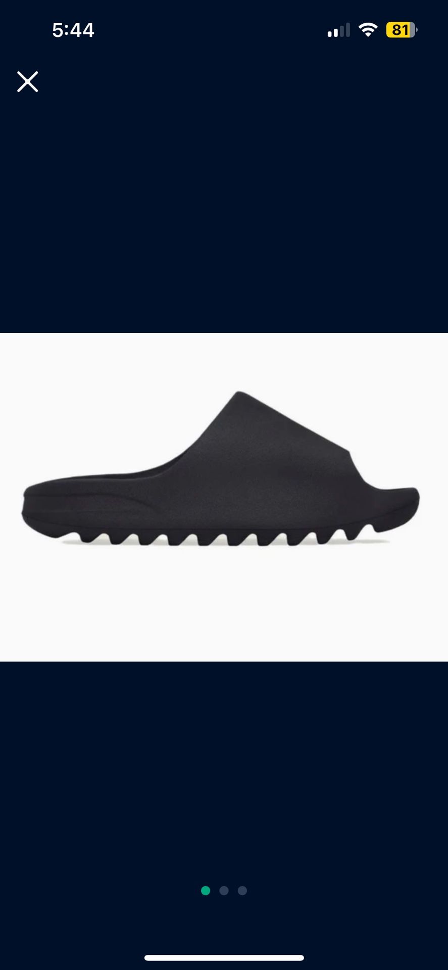 Black Yeezy Slides
