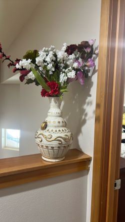 Flower and vase