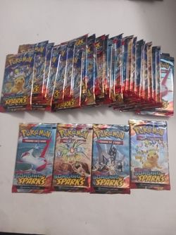 33 Pokemon Surging Sparks Booster Pack - 10 Cards / Pack - Random Art - Sealed