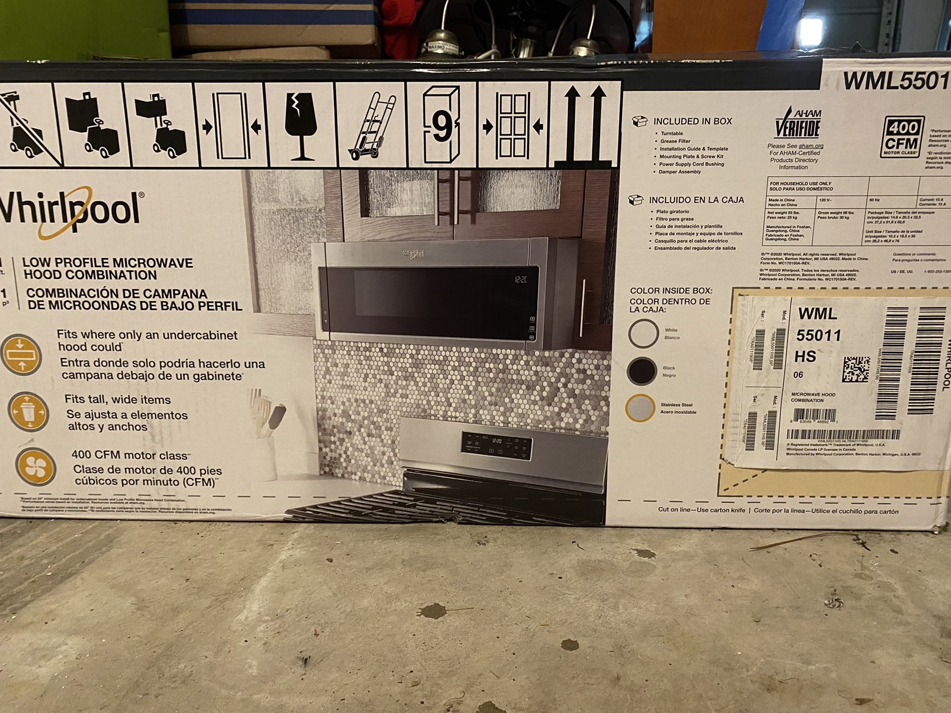 Whirlpool Low-profile Stainless Microwave ($500 at lowe’s )