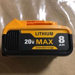 Lithium Battery 20v MAX 8 AH Dewalt Compatible