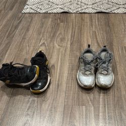 Air Jordan 3 Stay Wolf Gray And Black Yellow Orca  Size 5y