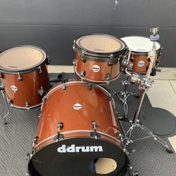 DDrum Journeyman Series 4pc Drum Set 22-14-12-13” Retails for $799