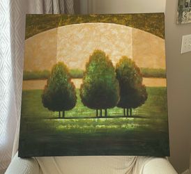 Three tree canvas picture