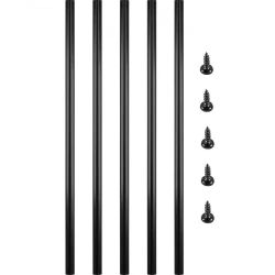 79#Deck Balusters, 101 Pack Metal Deck Spindles, 26\"x0.75\" Staircase Baluster with Screws, Aluminum Alloy Deck Railing for Wood and Composite Deck,