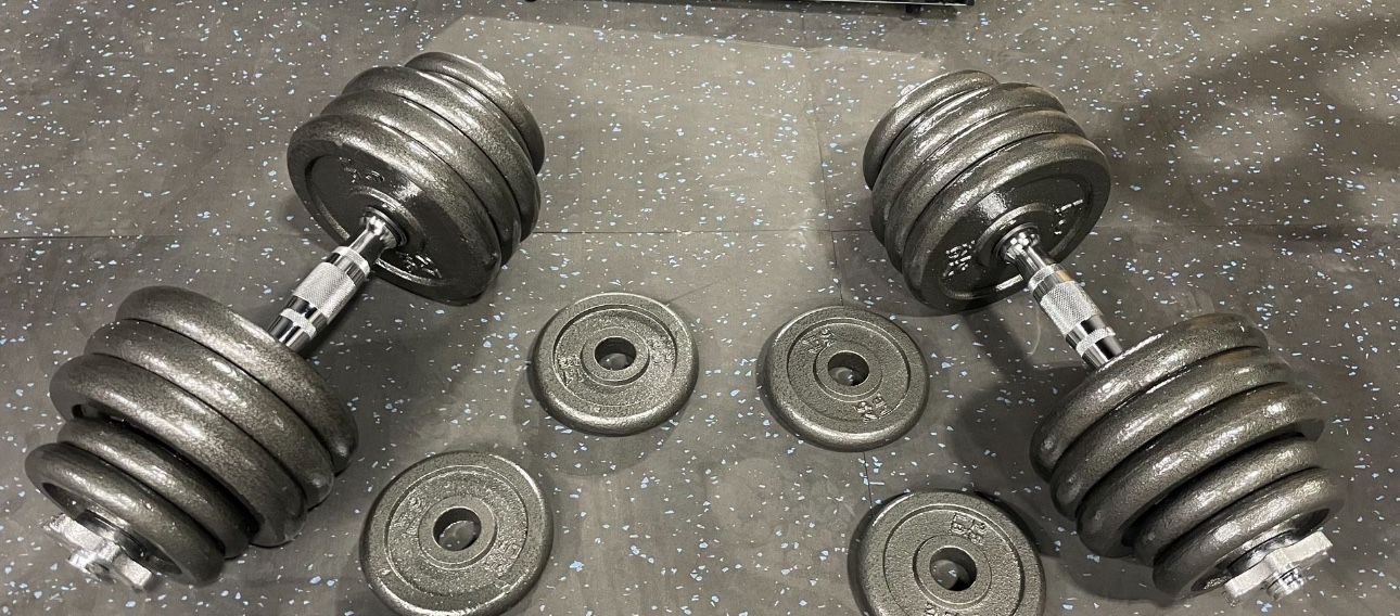 Adjustable Cast Iron Dumbells (Set) $74.25+tax! Vesta Fitness