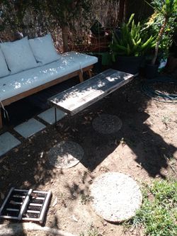 Patio table 17" H 16"D 46"W