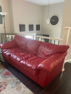 FREE!! Used Red Sofa for Pick Up