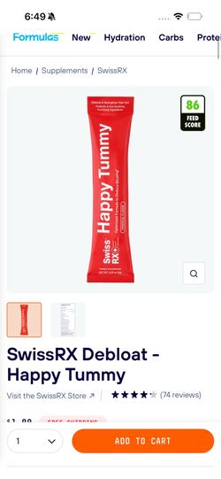 SwissRX Happy Tummy - individual servings of probiotic