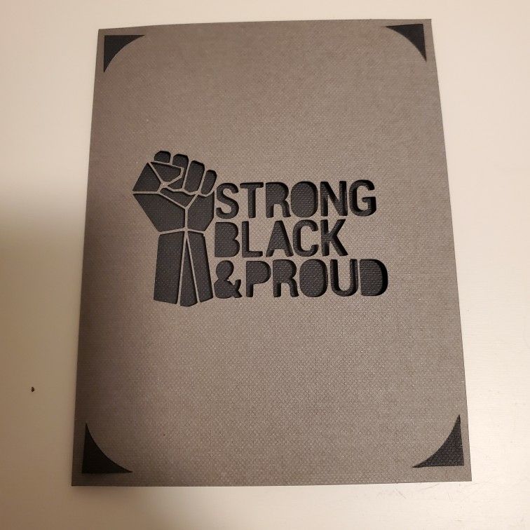 Strong Black And Proud Card