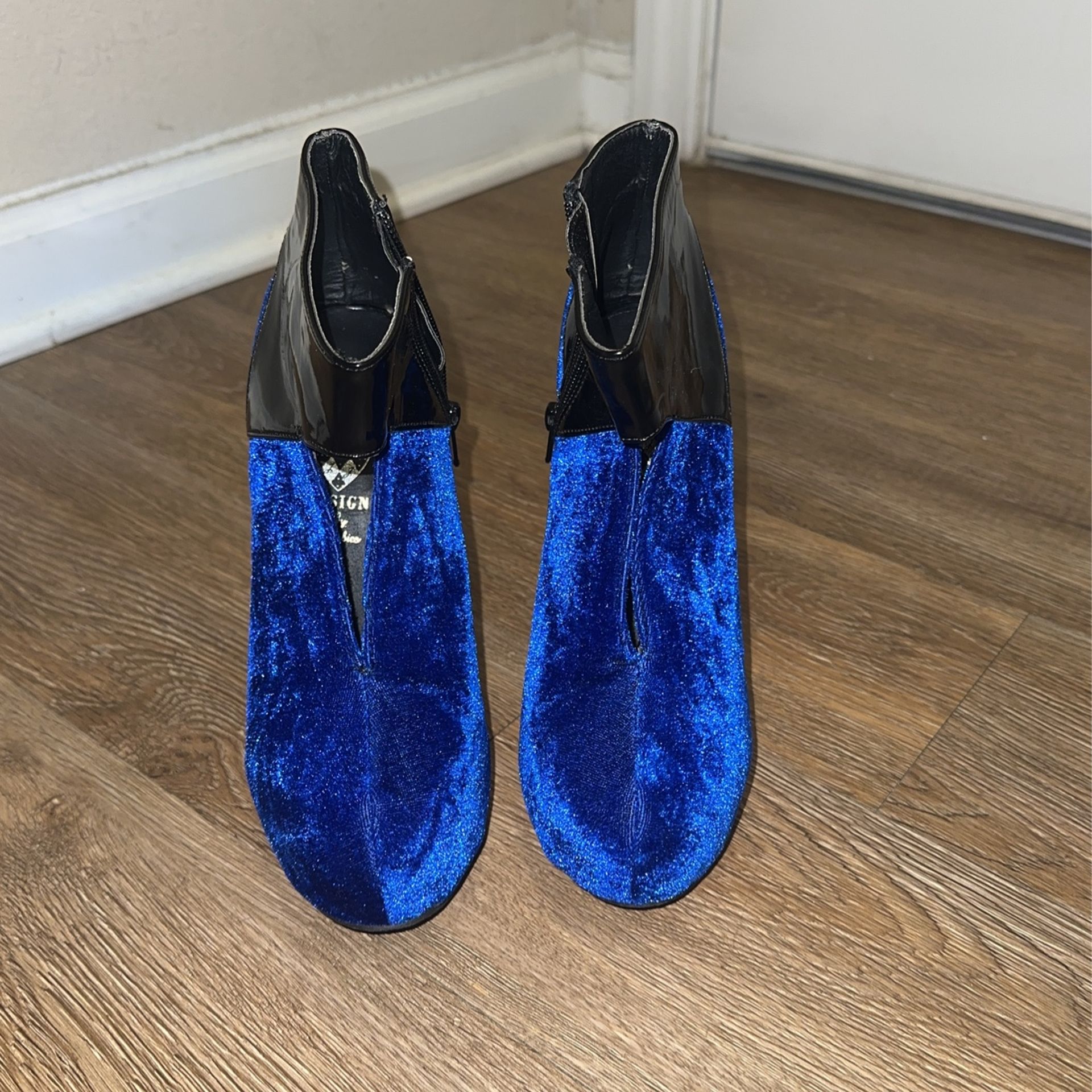 Blue Suede Heels