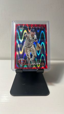Baseball Card Edquard Julien Red Ray Wave  /5
