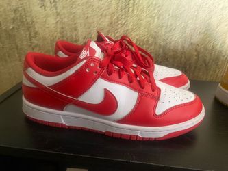 Nike Dunk Low Red and White Sneakers