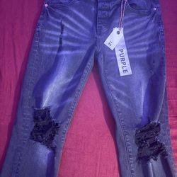 Purple Jeans Size 33