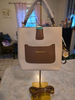 Fashion & Bag Two-Tone Structured Handbag