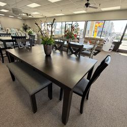 6 Pc Dining Table 