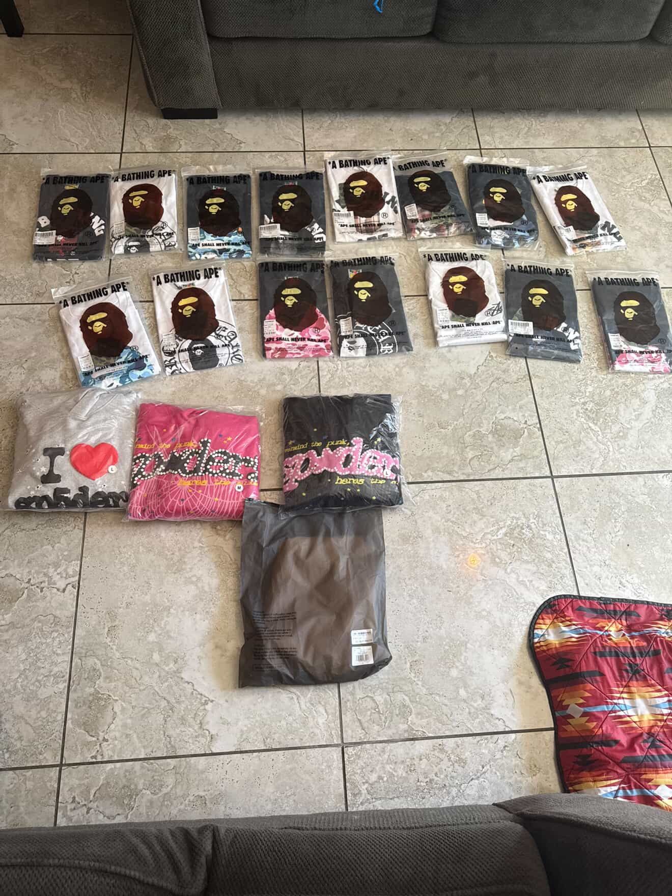 BAPE AND SPIDER!!