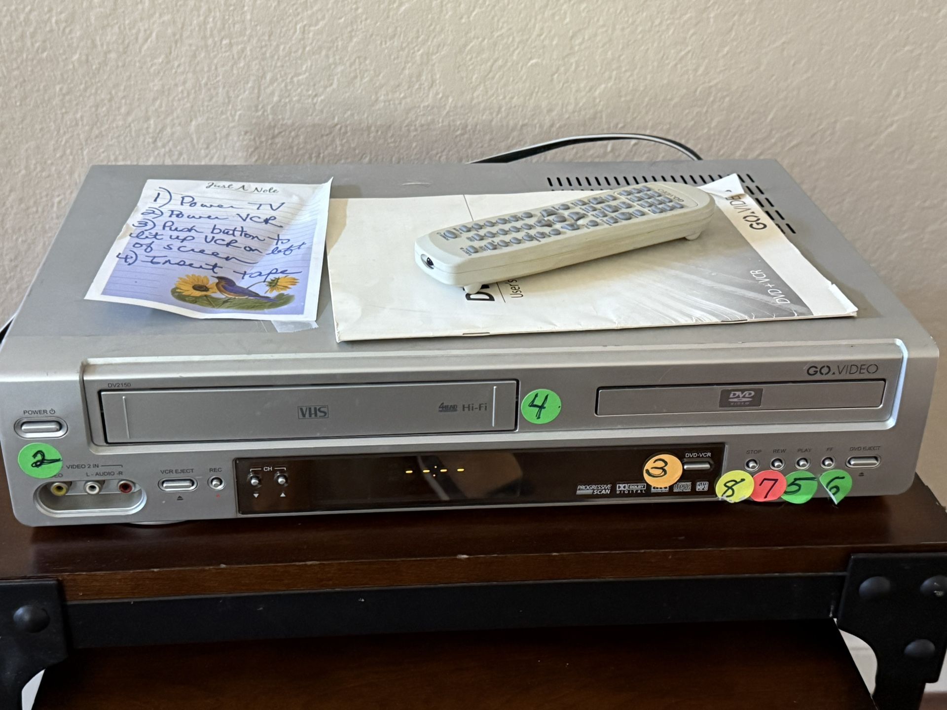 Free DVD/VCR Player