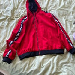 ZARA SPORTY HOODED BOMBER JACKET 