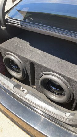2 12” Skar EVLs With Box And Amp