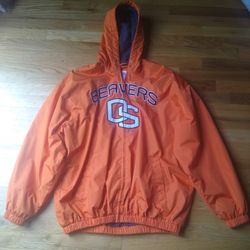 Oregon State Beavers Lined Zip-up Hoody Collegiate Wear Jacket Size Adult Large 